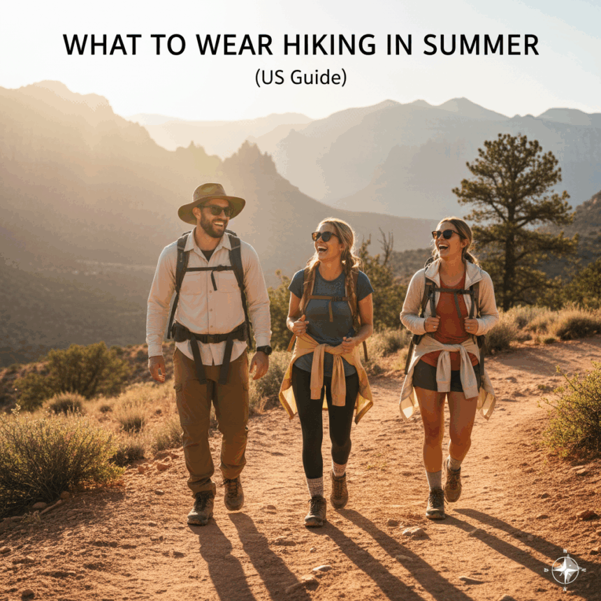 what to wear hiking in the summer in the US